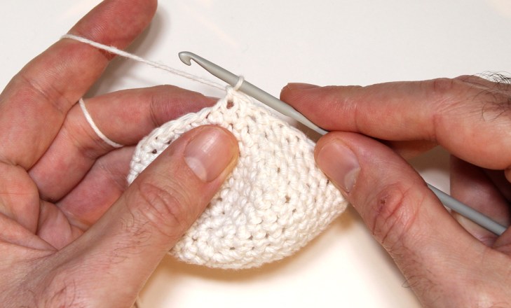 how to invisible decrease crochet step 07