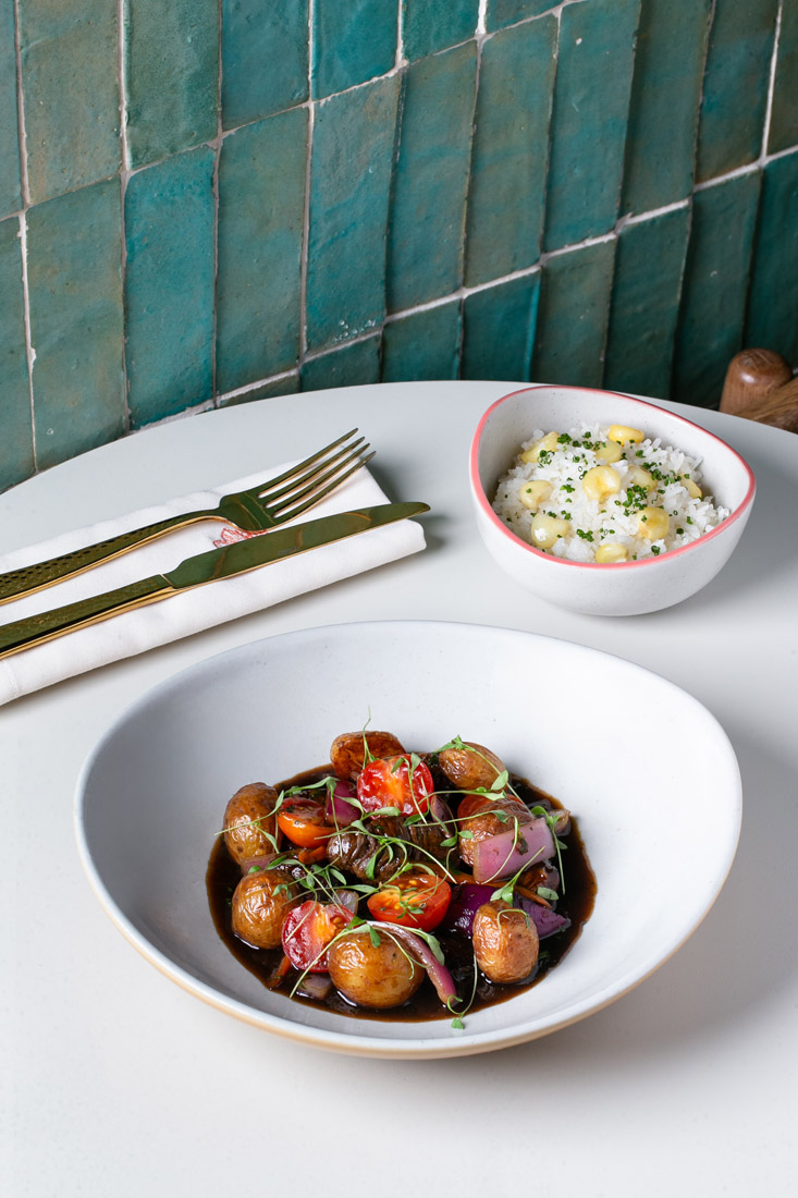 Lomo saltado, the classic Peruvian stir-fry, impresses with each bite.