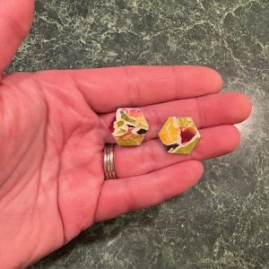 Dark Tone Watercolor Stud