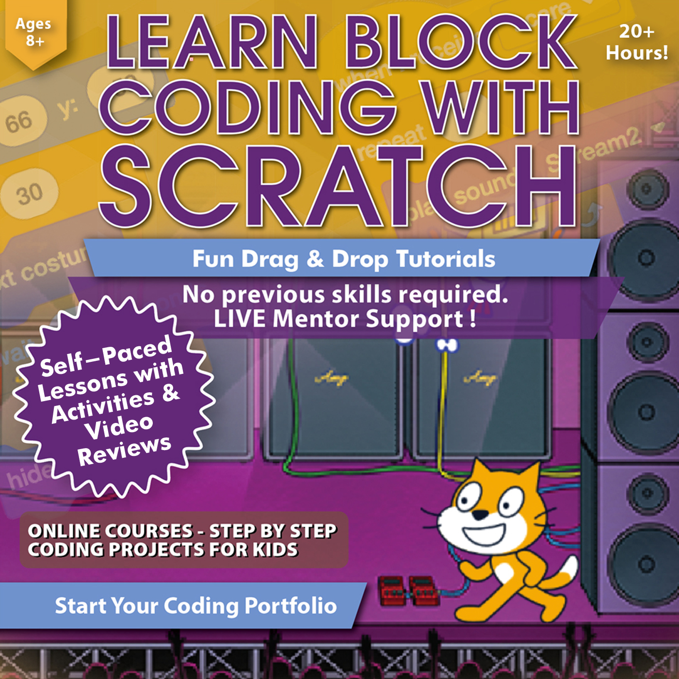 Learn Block Coding with Scratch Course Age 8+