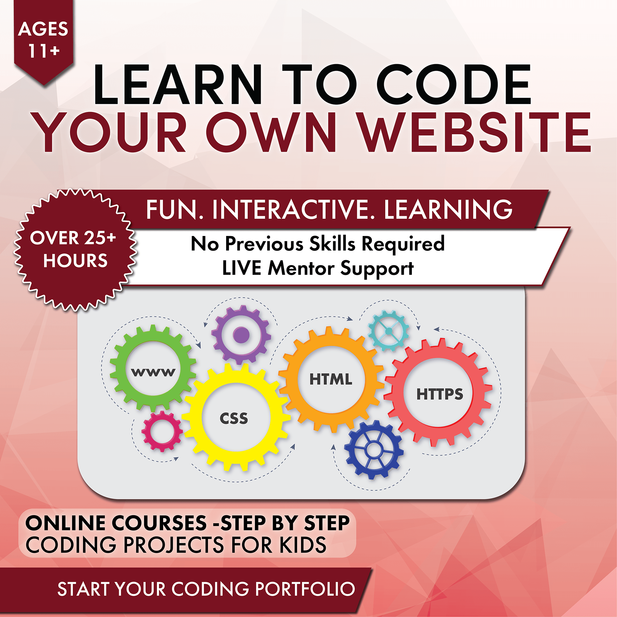Learn to Code Your Own Website in HTML/CSS Course Age 11+
