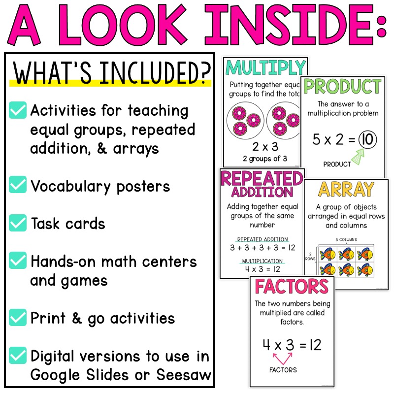 Introduction To Multiplication Adding Groups Interactive Worksheets Library - Geometric Images - Professional Ultra HD Collection