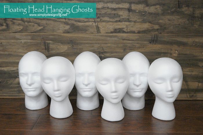 Hgtv.com shares 100 easy diy indoor and outdoor halloween decorating ideas to add to your spooky holiday decor. Diy Halloween Decorations Floating Head Hanging Ghosts Simply Designing With Ashley