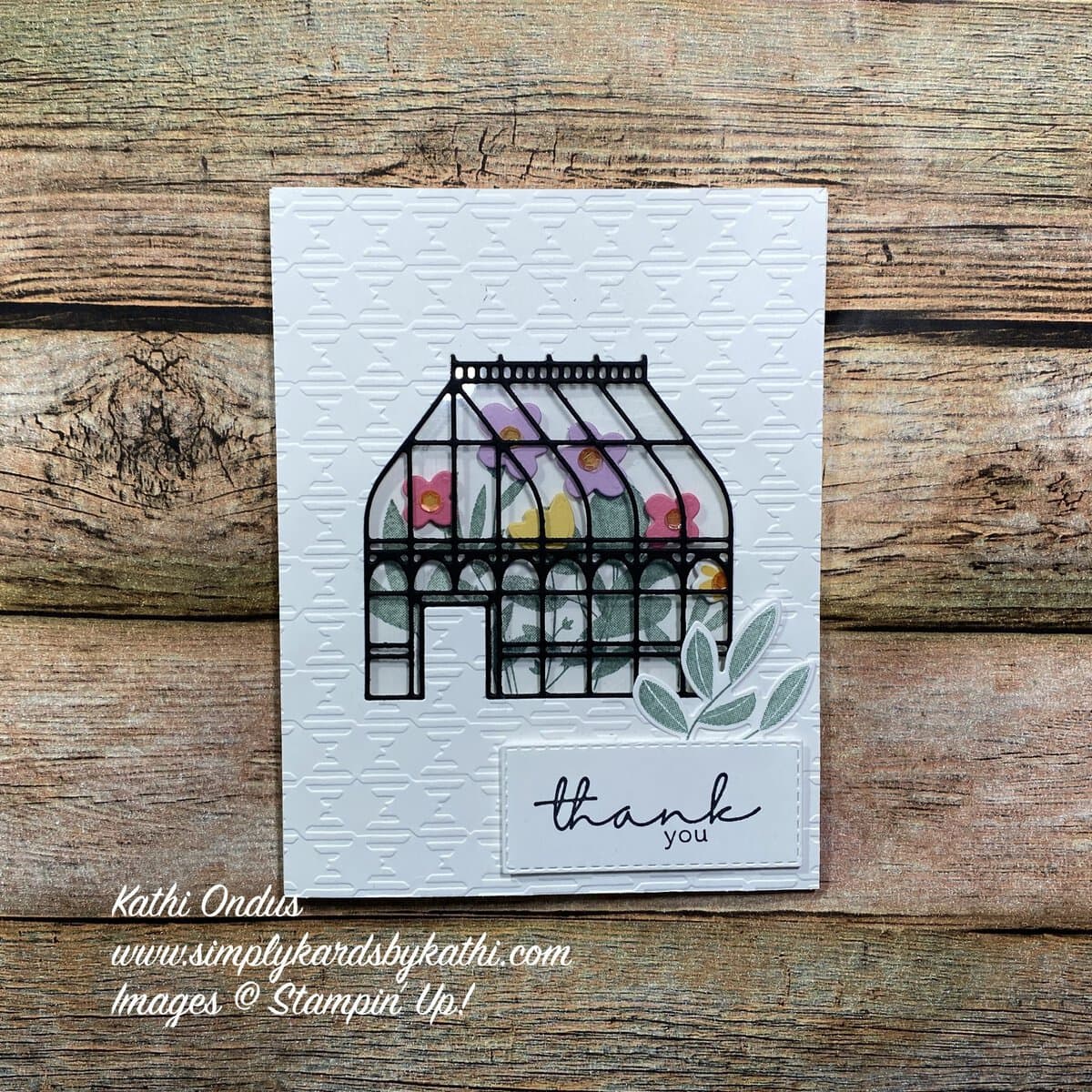 Garden Greenhouse Window Card