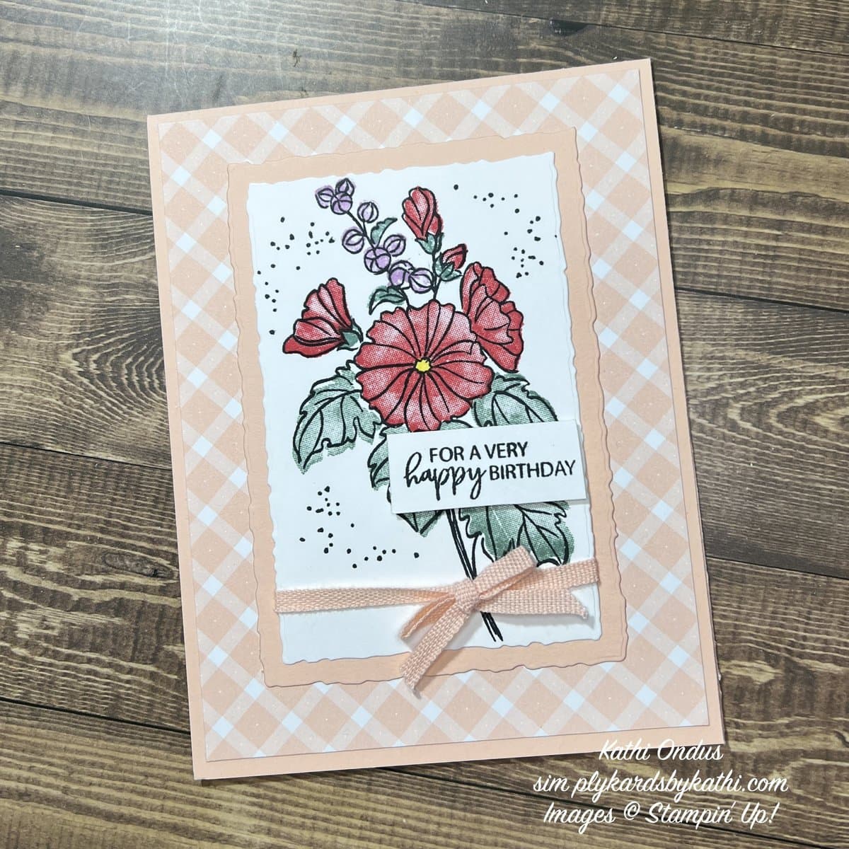 Beautifully Happy Birthday Card and Two-Step Stamping