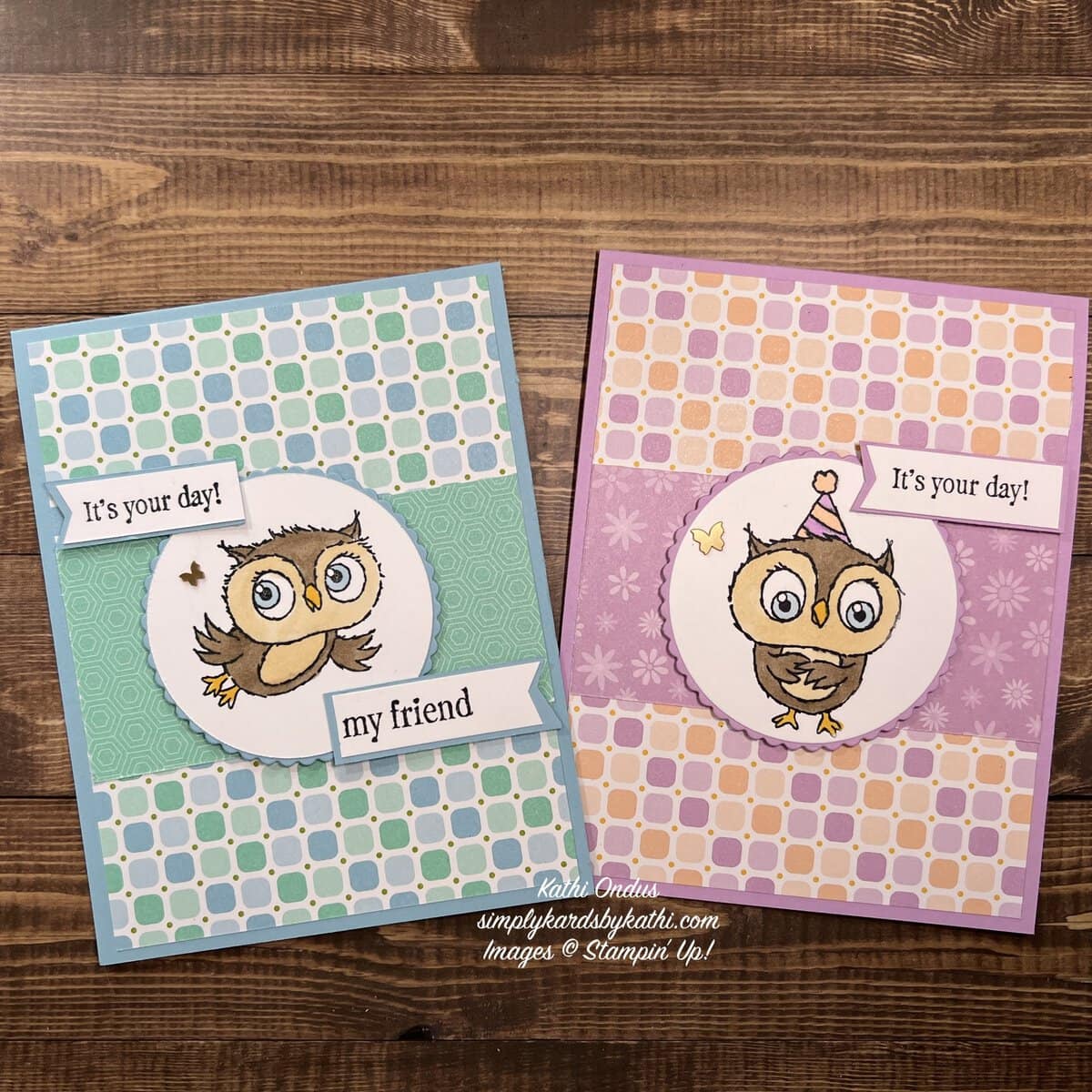 Adorable Owls Dandy Birthday Card:  Sale-a-bration