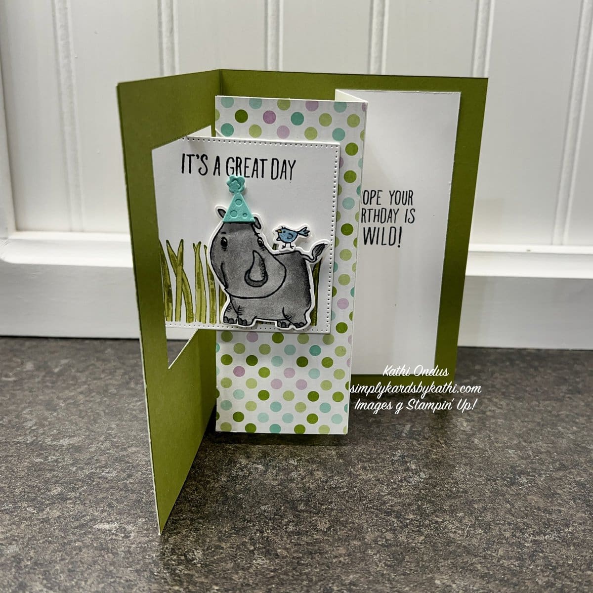 Pop Out Fun Fold With Sweet Rhino Ready Bundle