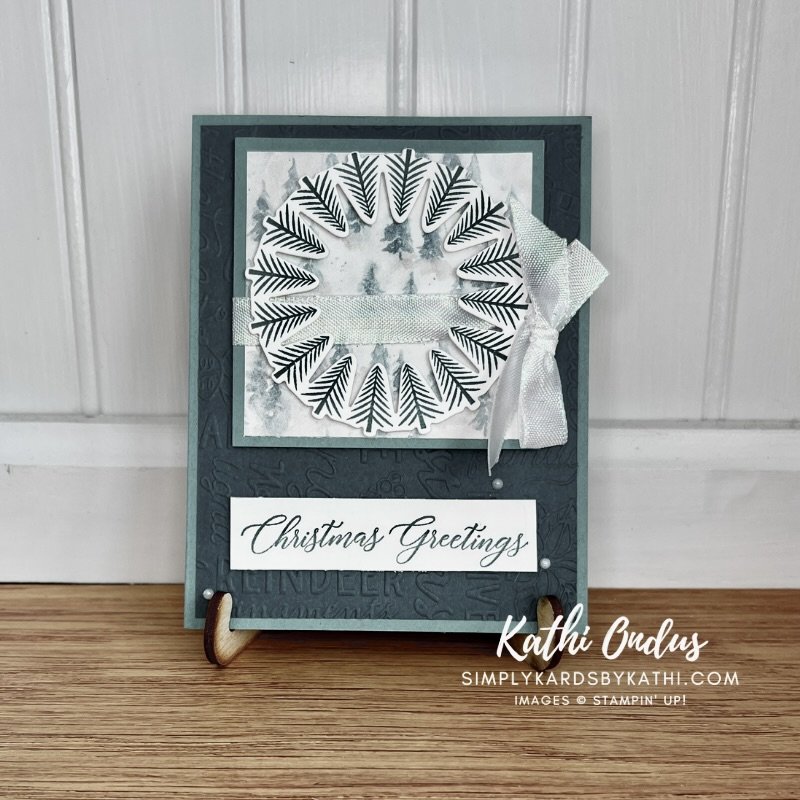 Wishes All Around Holiday Trees Card