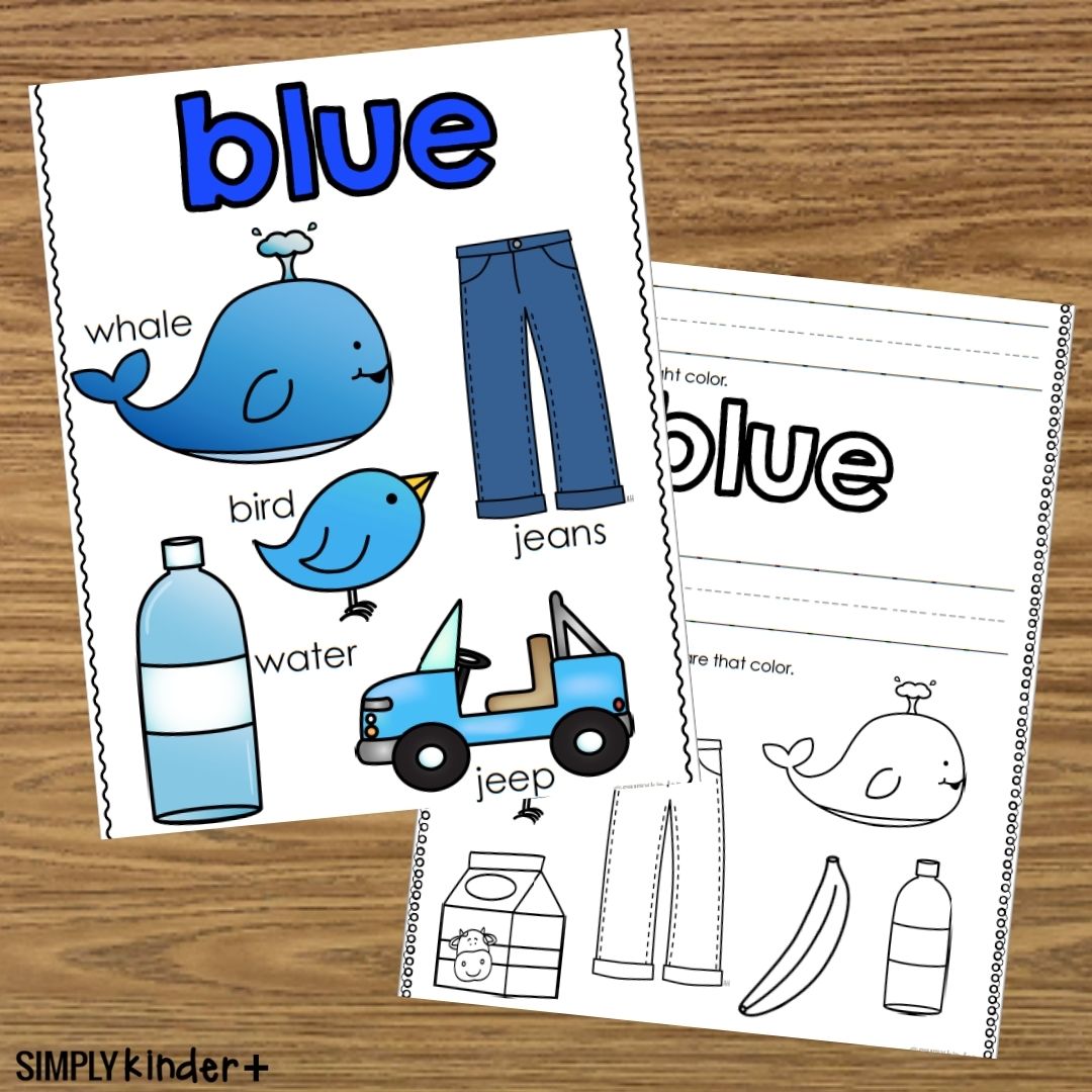 Color blue activities