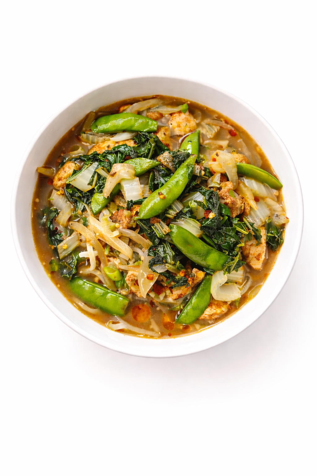 Spiced Coconut Milk Chicken Comfort Bowl