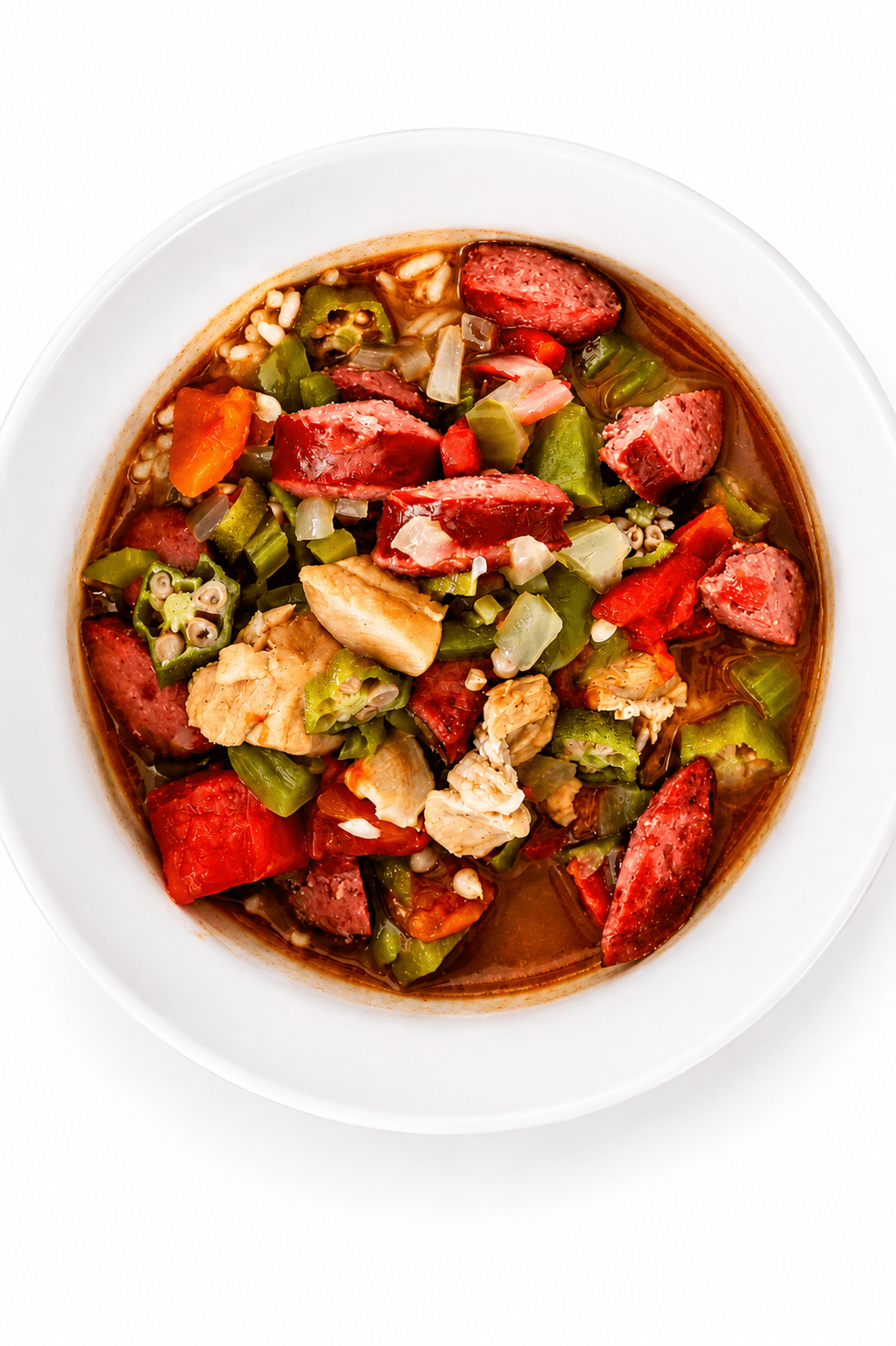 Healthy Chicken & Sausage Gumbo