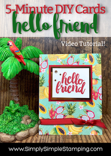 How To Make A 5 Minute DIY Card For A Friend