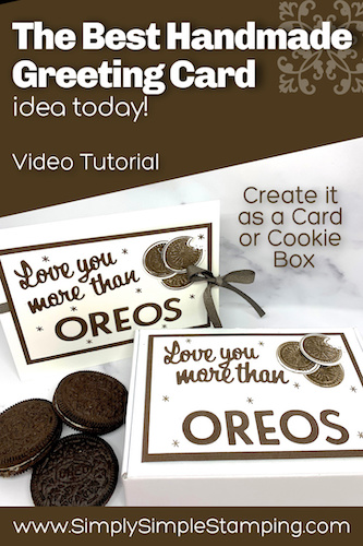 The BEST Greeting Card for Oreo Lovers + Learn the Kissing Technique