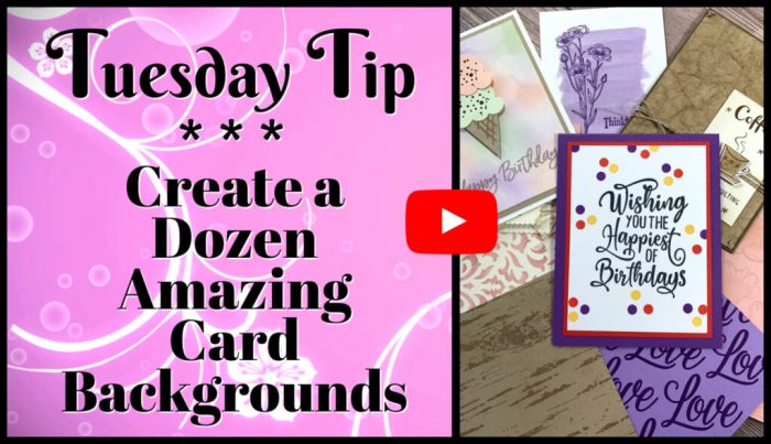 This video will teach you how to make amazing greeting card backgrounds with simple card making supplies