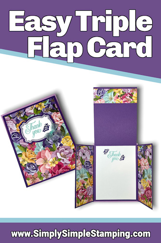 What’s An Easy Fun Fold To Make? This Adorable Triple Flap Card!