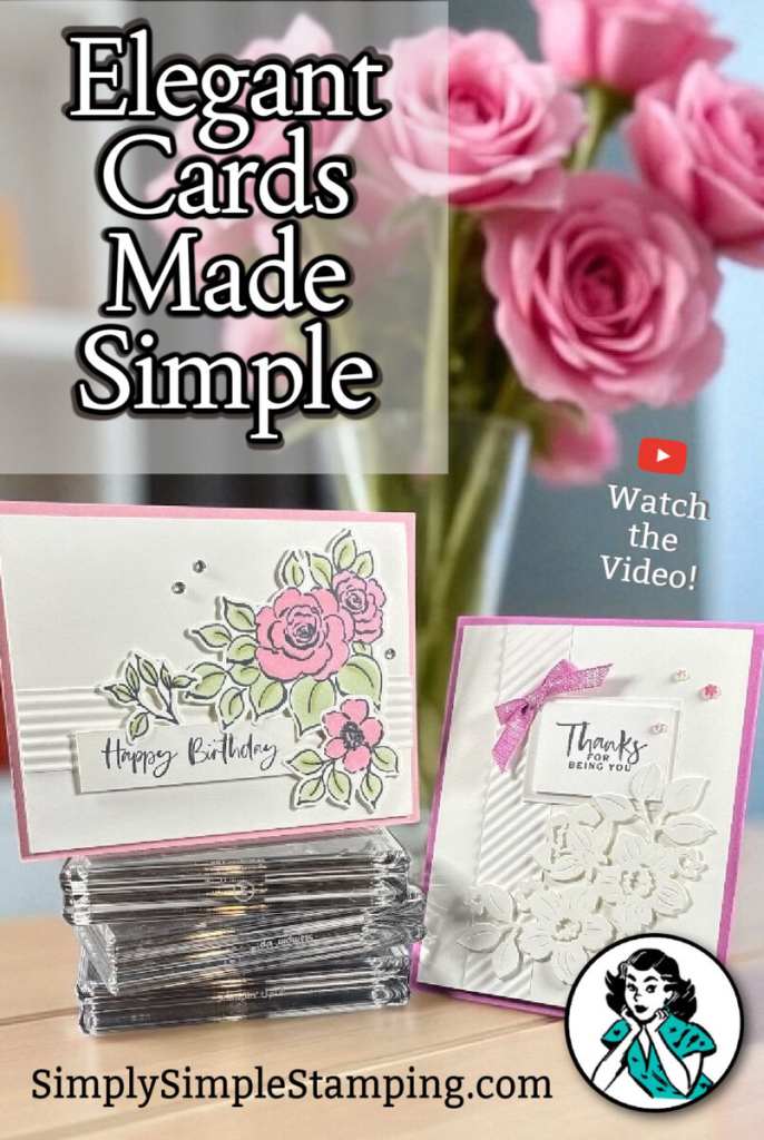 Elegant handmade cards with embossed texture are easy to make.