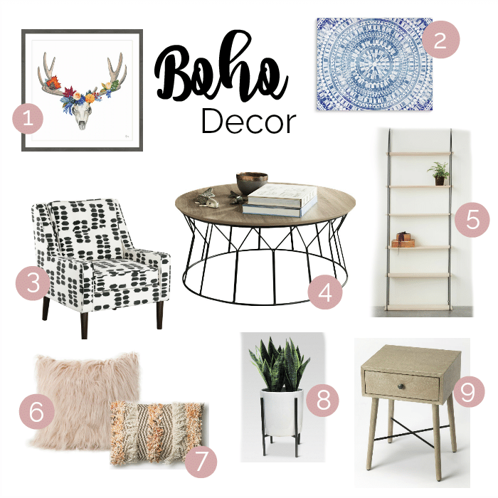 Boho home decor