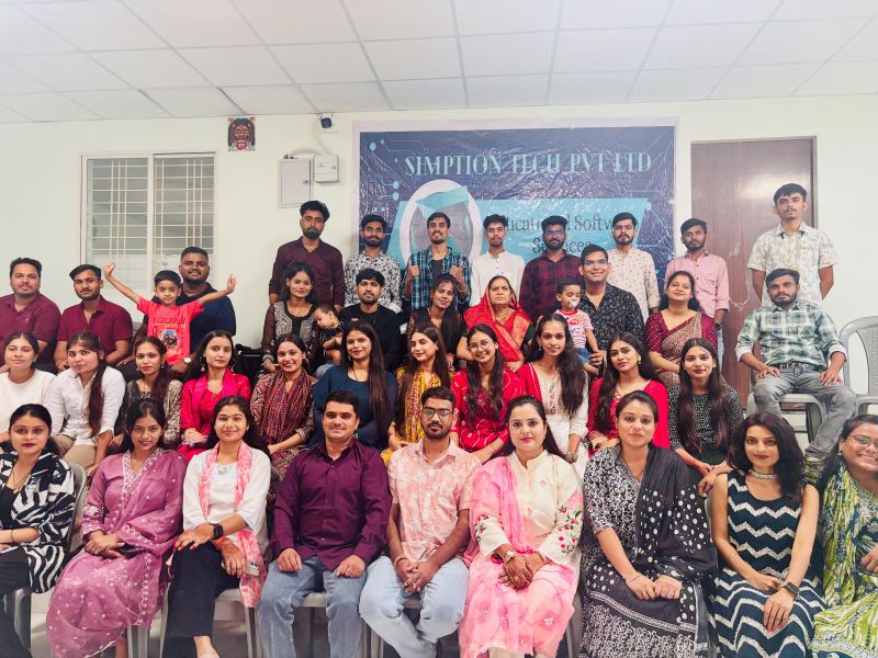 Website S Demo Link Simption Tech Pvt Ltd Bhopal - Gradient Art Collection - Desktop Quality