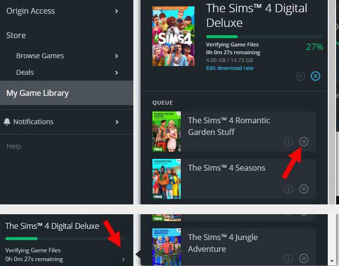 Uninstall single packs