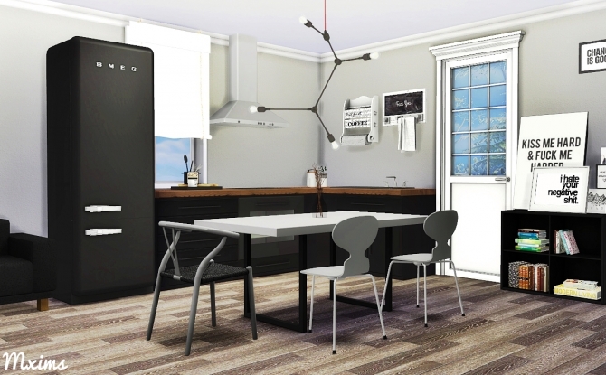 Get a coffee table, end table, tv stand set. Scandinavian Dining Room at MXIMS Â» Sims 4 Updates