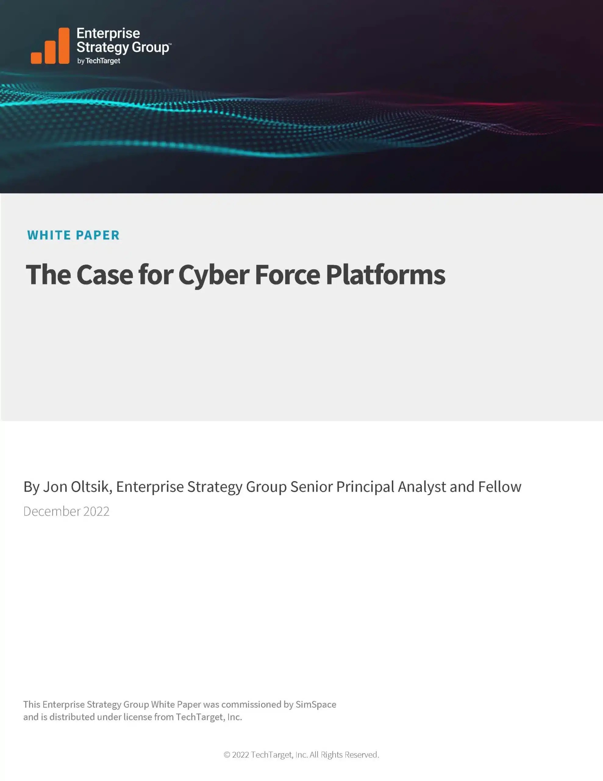 ESG Whitepaper: The Case for Cyber Force Platforms
