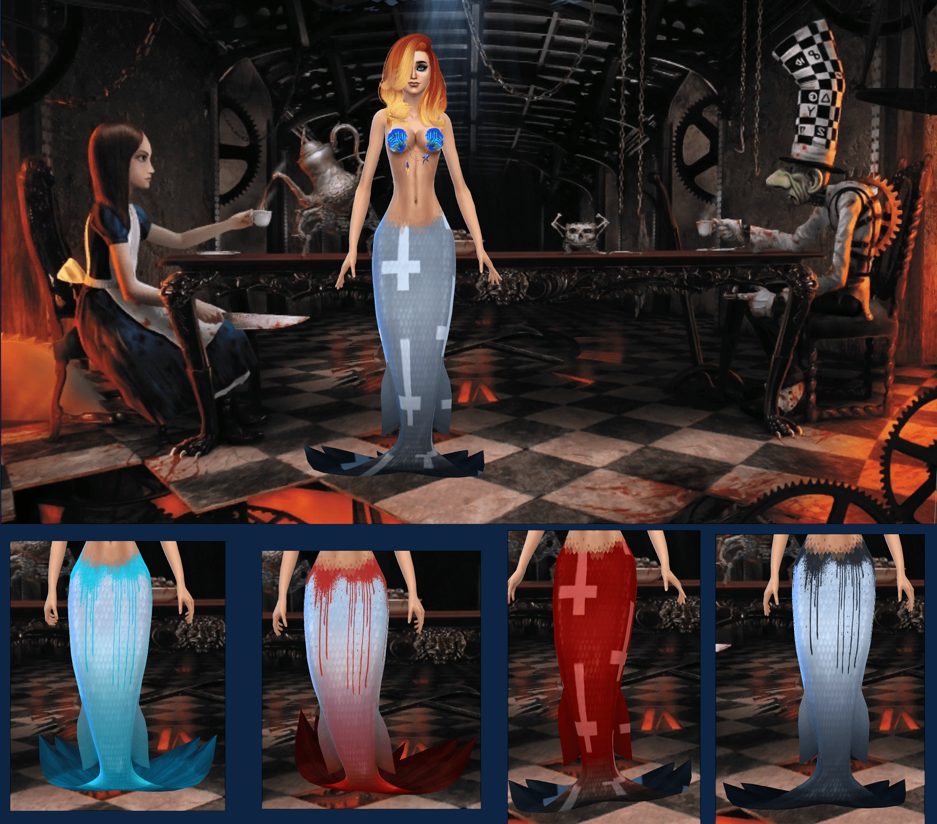 Let's face it, we all get old but we can choose to ignore that, embrace it or try to hold it off. Gothic Mermaid Tails 1 | SimsWorkshop