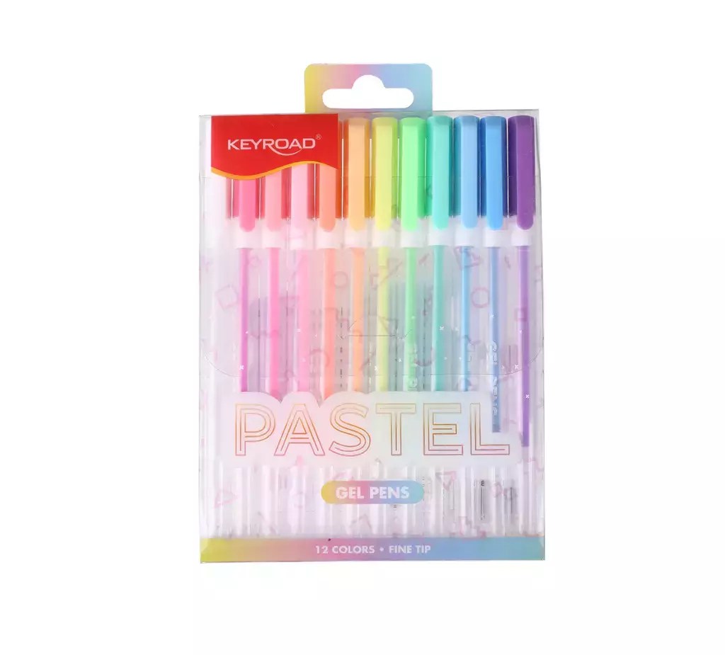 BOLIGRAFOS DE GEL PASTEL0.8MM X12 748144