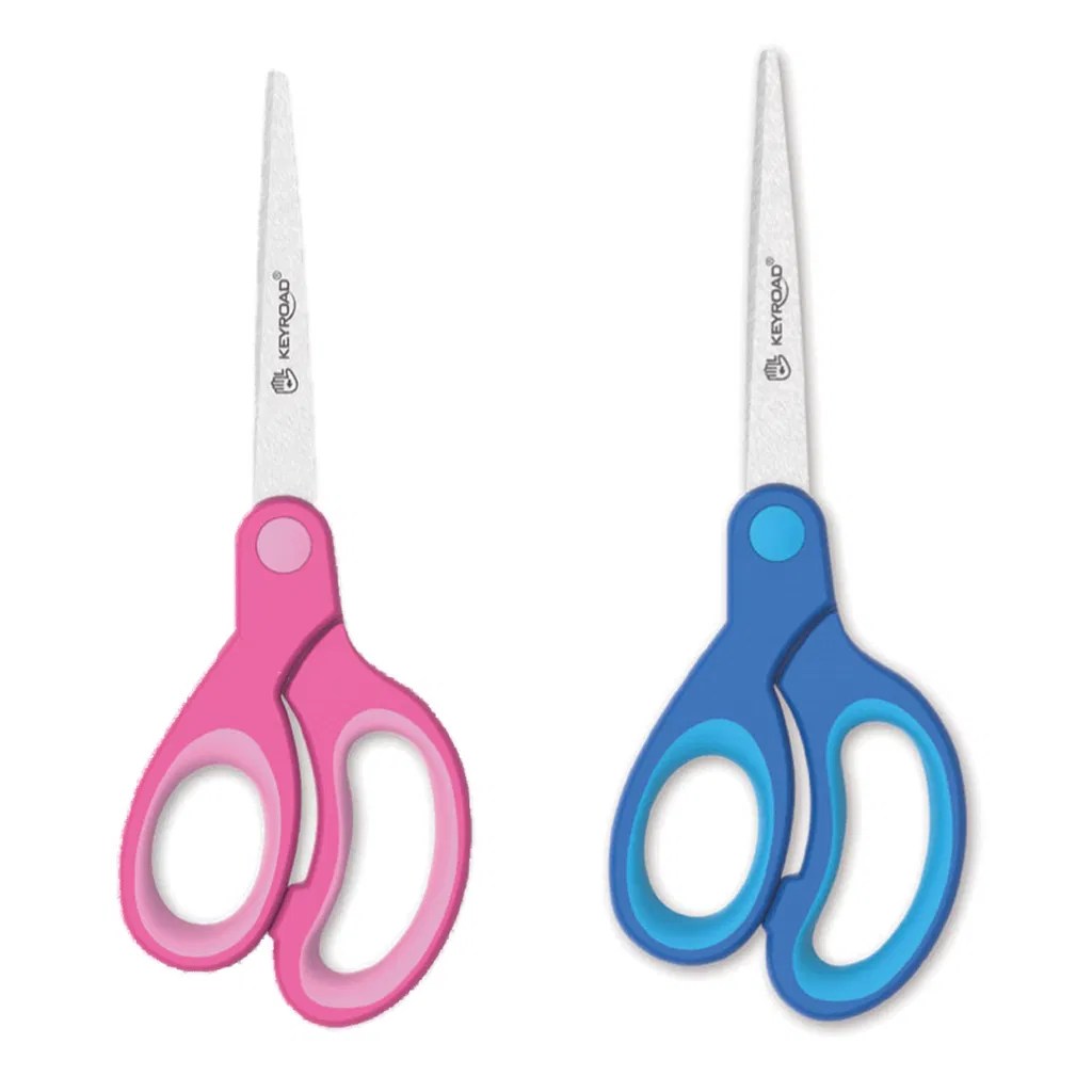 TIJERA KEYROAD SOFT GRIP PARA ZURDOS 17CM 742289