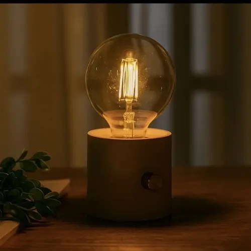 LAMPARA VELADOR CAMPIMG RETRO NIGHTLIGHT RECARGA 17CM 309282