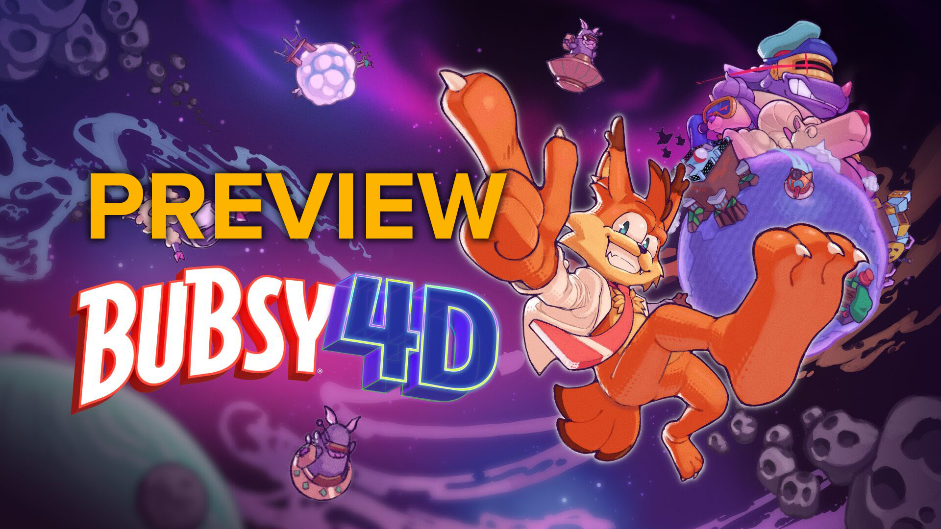 Bubsy 4D Preview