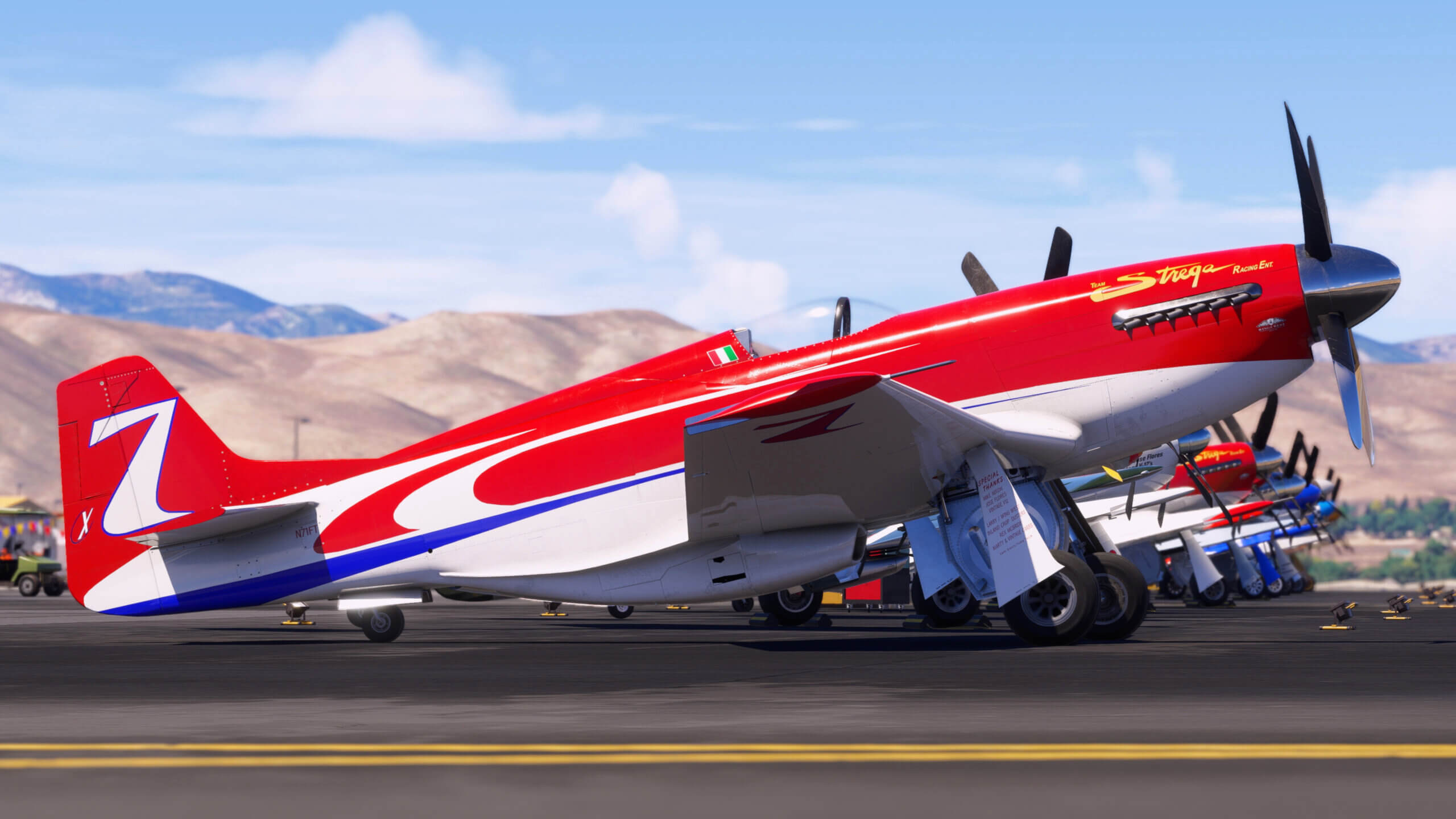 A flight Simulation Scene: Microsoft Flight Simulator Strega