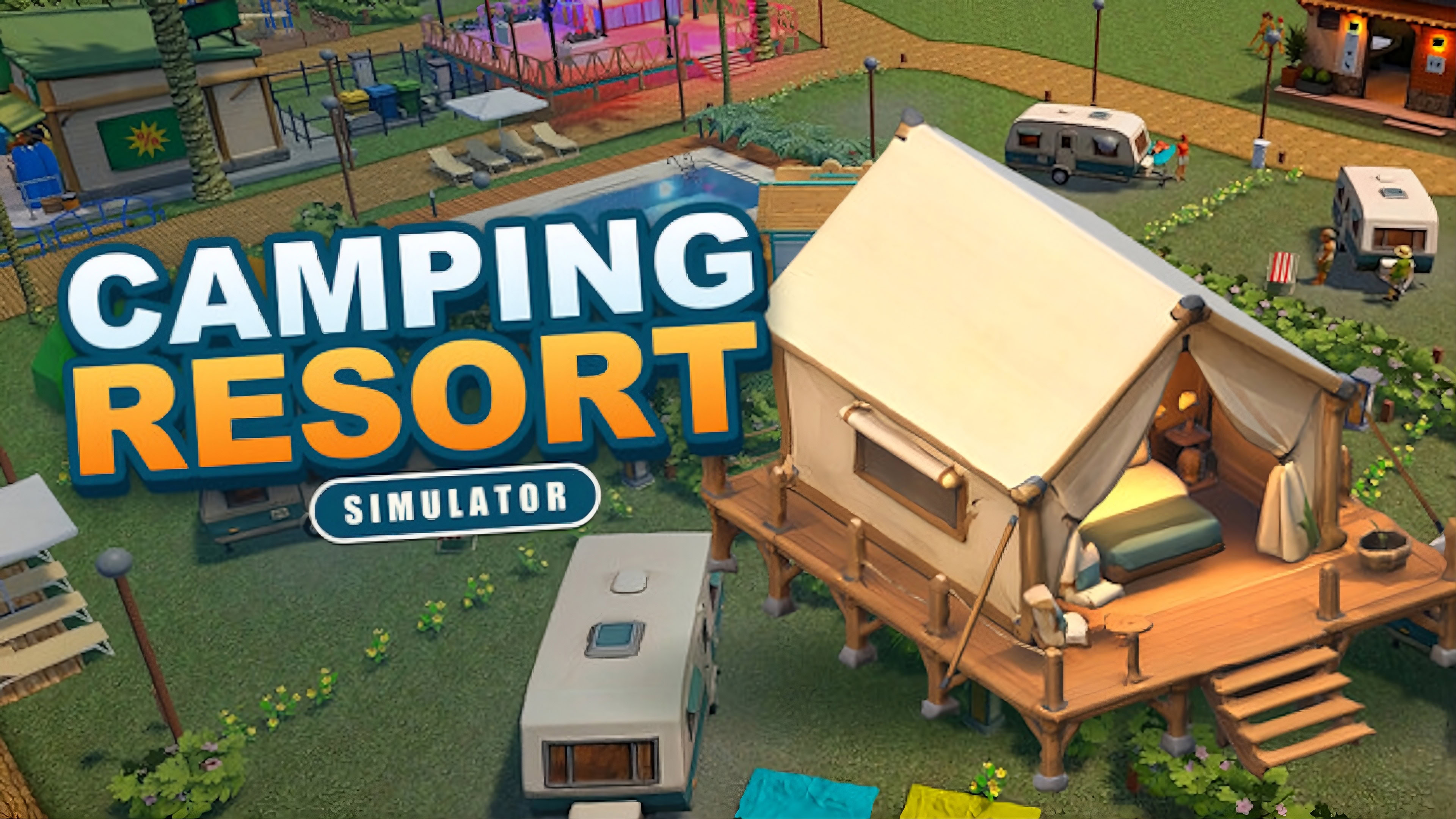 camping resort simulator key art