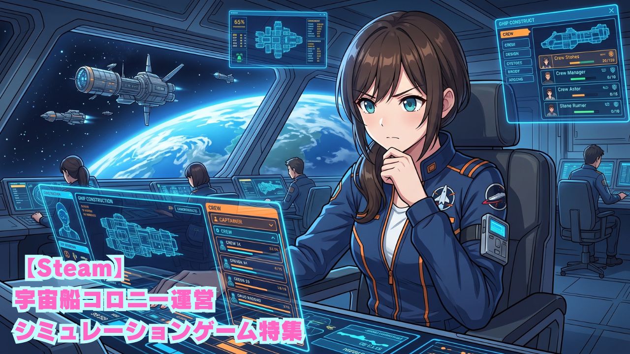 Steam宇宙船コロニー運営シミュレーションゲーム特集