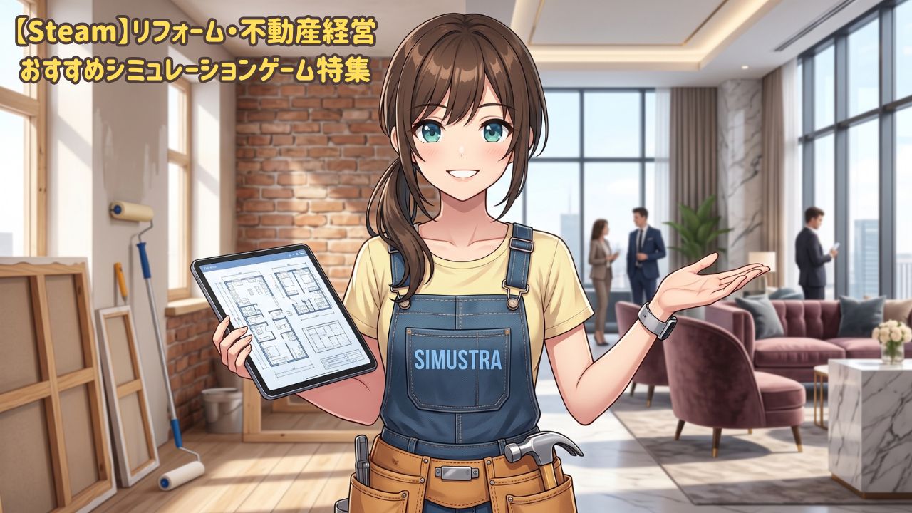 Steamリフォーム・不動産経営おすすめシミュレーションゲーム特集