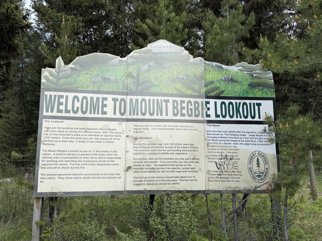 Welcome to Mount Begbie Lookout Welcome to Mount Begbie Lookout