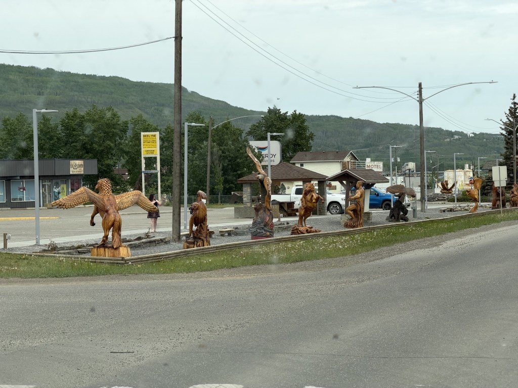 Chetwynd has lots of chainsaw carvings Chetwynd has lots of chainsaw carvings