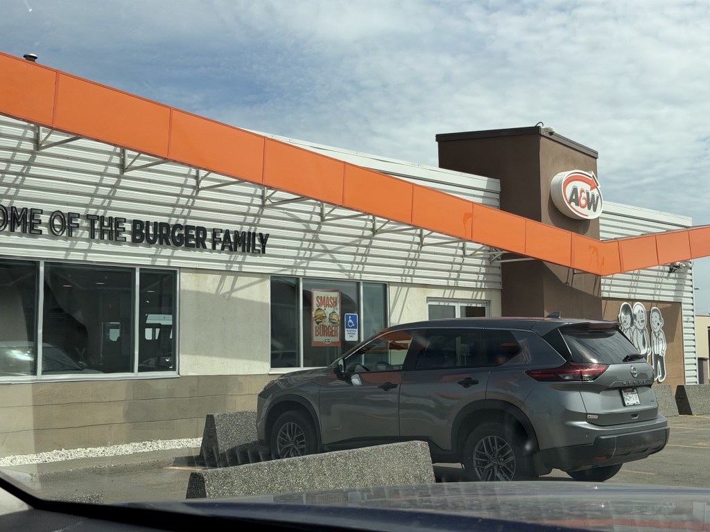 A&W drivethru for lunch A&W drivethru for lunch