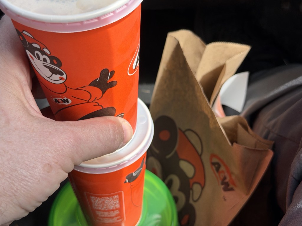 A&W drivethru for lunch A&W drivethru for lunch