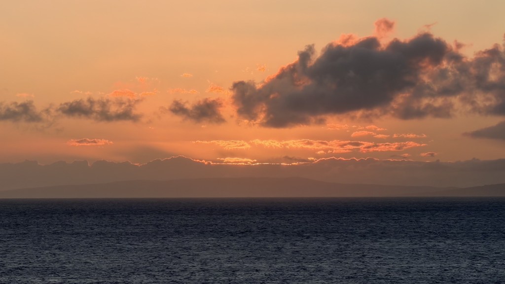 Sunset from our lanai