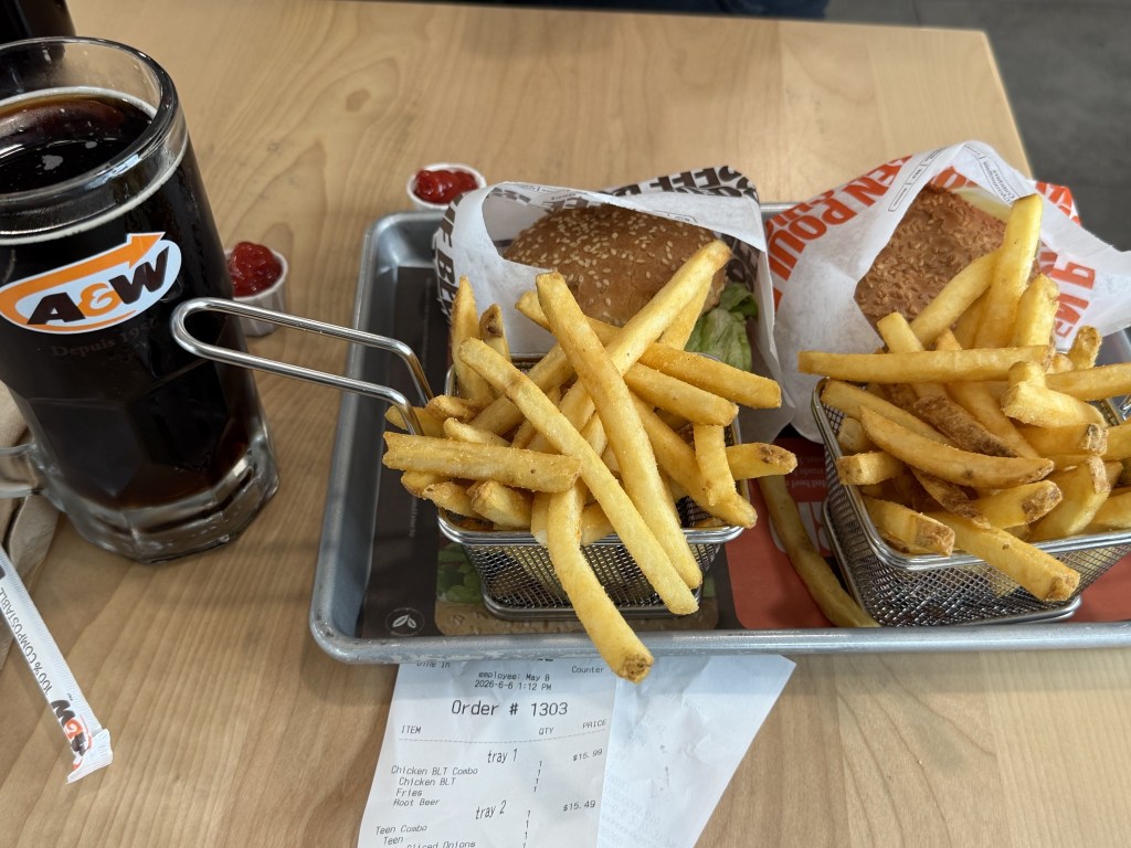 Lunch stop at A&W in Chetwynd