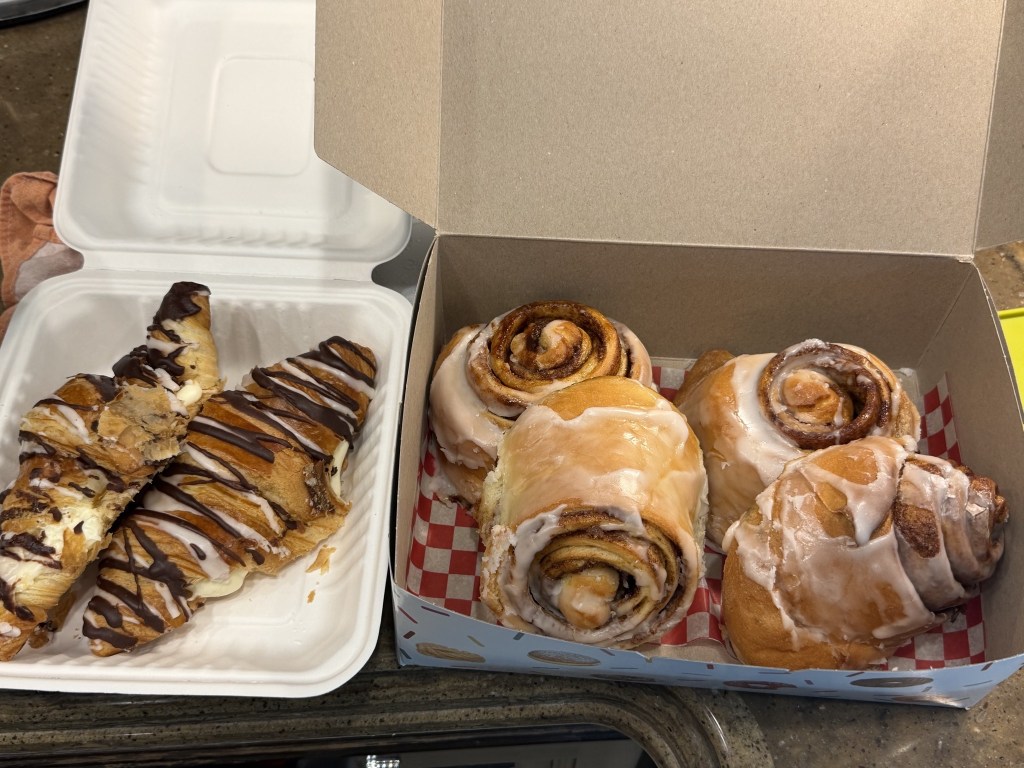Croissants and cinnamon rolls