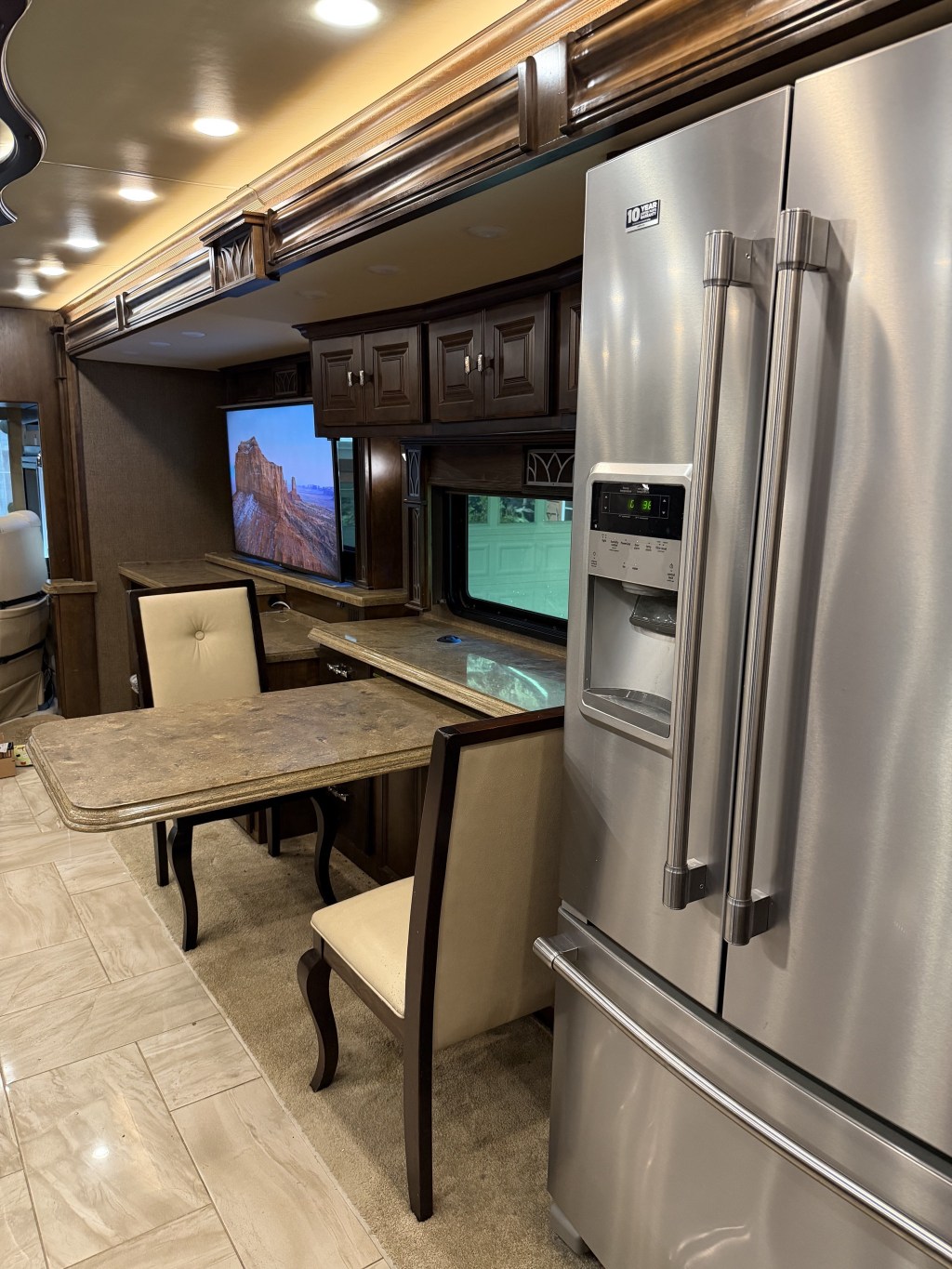 Dining and fridge