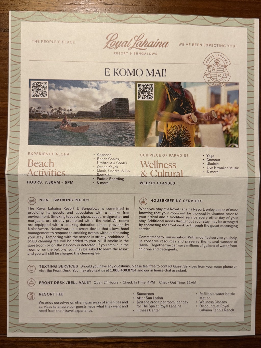 Resort info