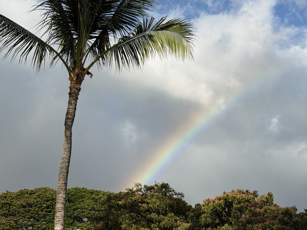 Rainbow at Whalers Village shops Rainbow at Whalers Village shops