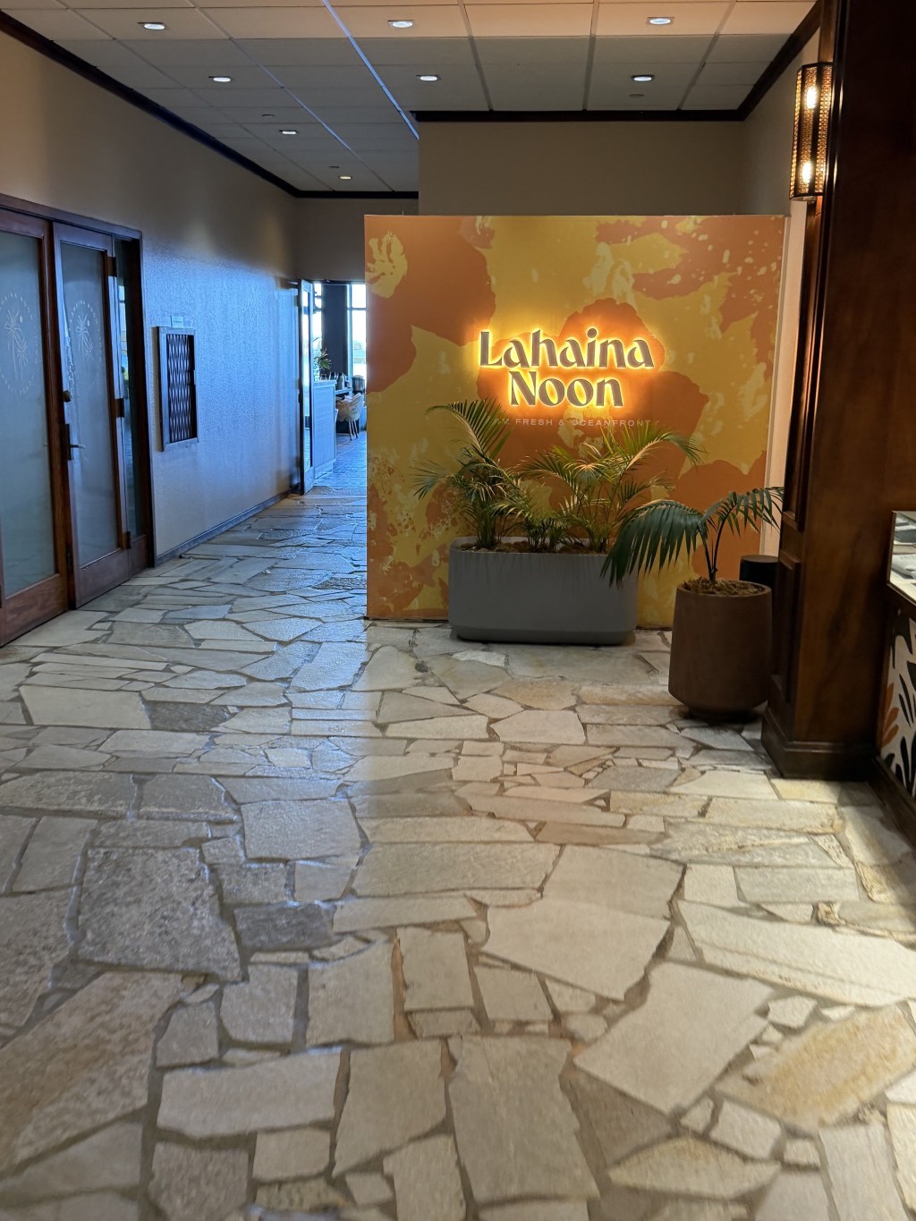 To the restaurant for breakfast