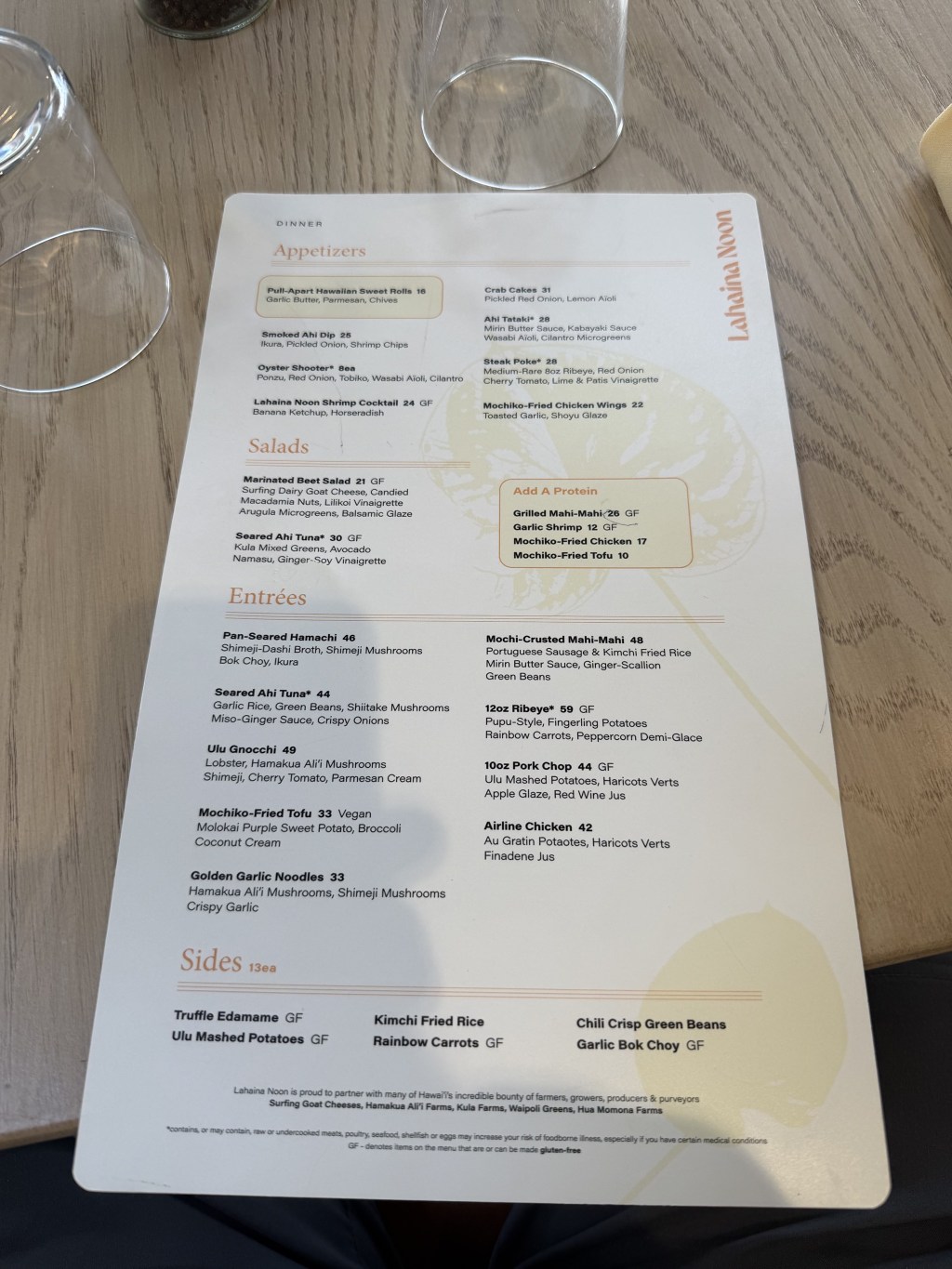 Back to the restaurant for dinner