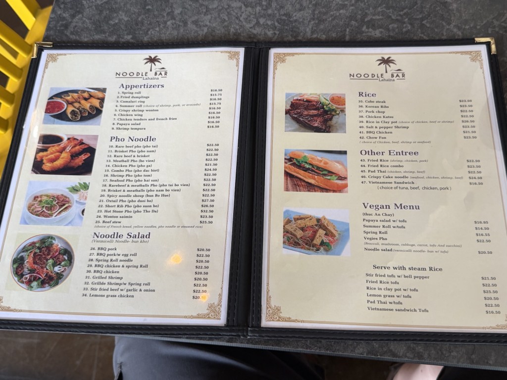 Noodle Bar Lahaina for dinner Noodle Bar Lahaina for dinner