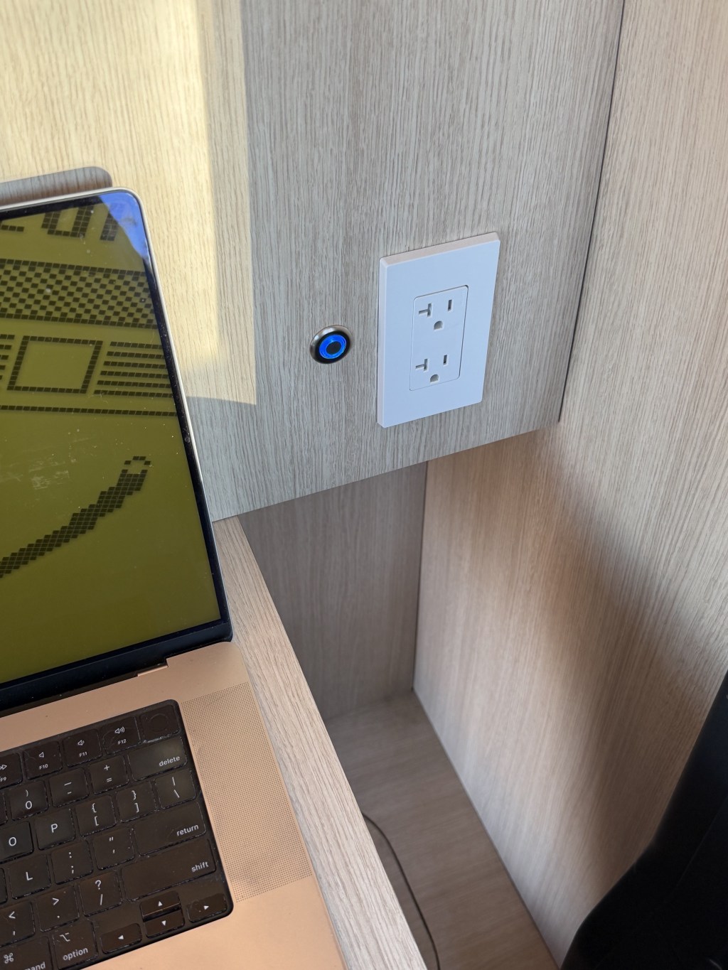 Light switch and electrical outlet