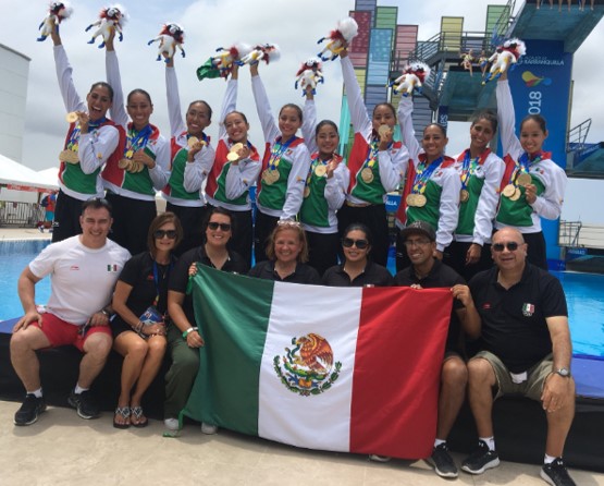 Domina México Nado Sincronizado de Barranquilla 2018