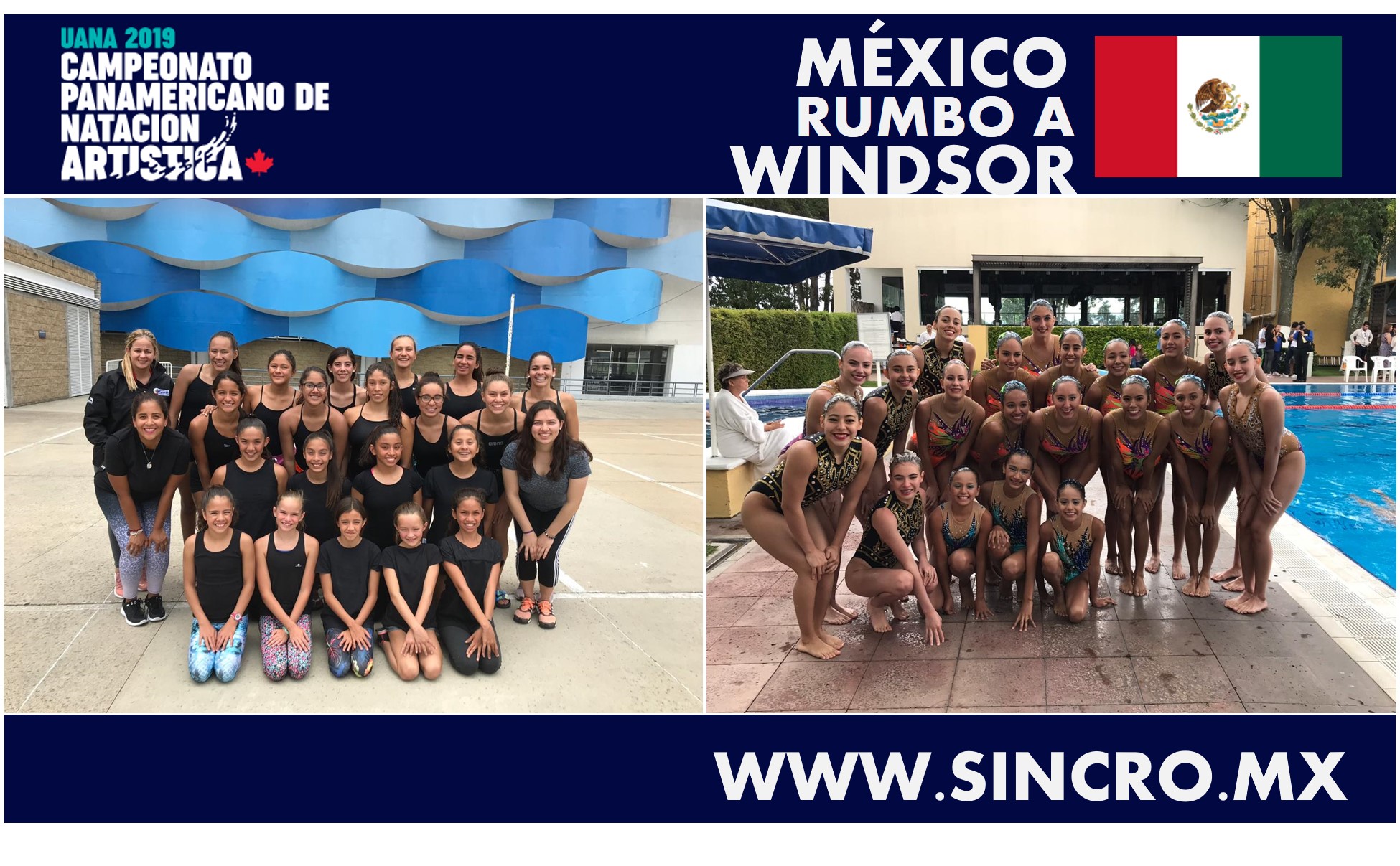 México a la conquista del Panamericano UANA de Natación Artística